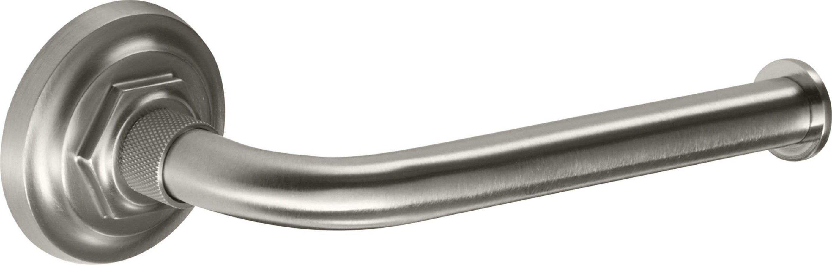 Single Post Toilet Paper / Hand Towel Holder with Knurled Accent