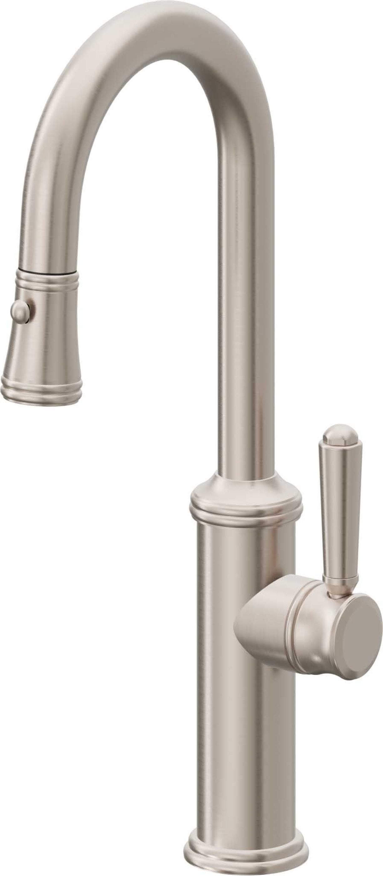 Robinet De Cuisine California Faucets – Modèle K10-101-33-PN – Barre Coulissante – Finition Nickel Poli