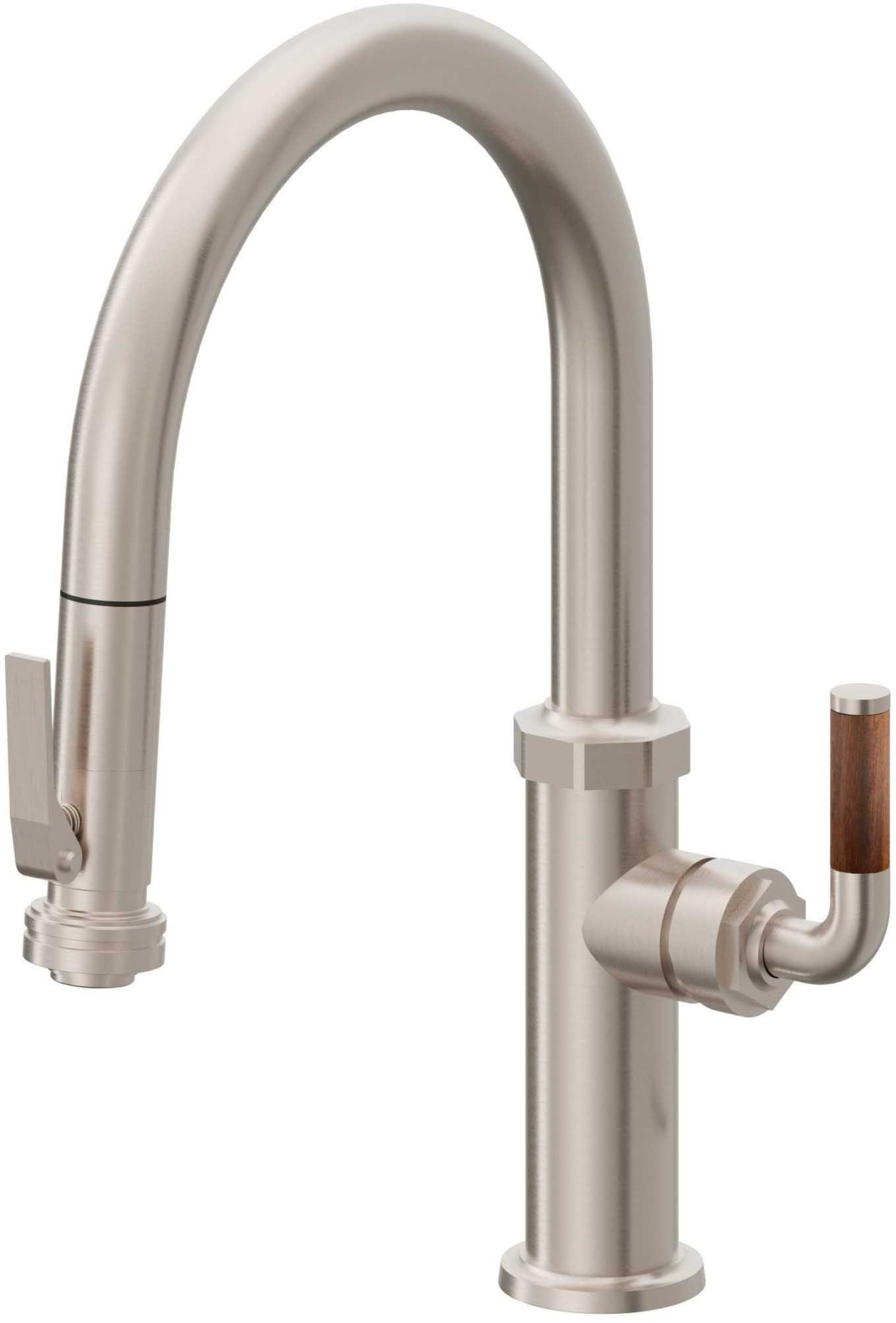 Pull-Down Kitchen Faucet with Squeeze Sprayer - Low Arc Spout