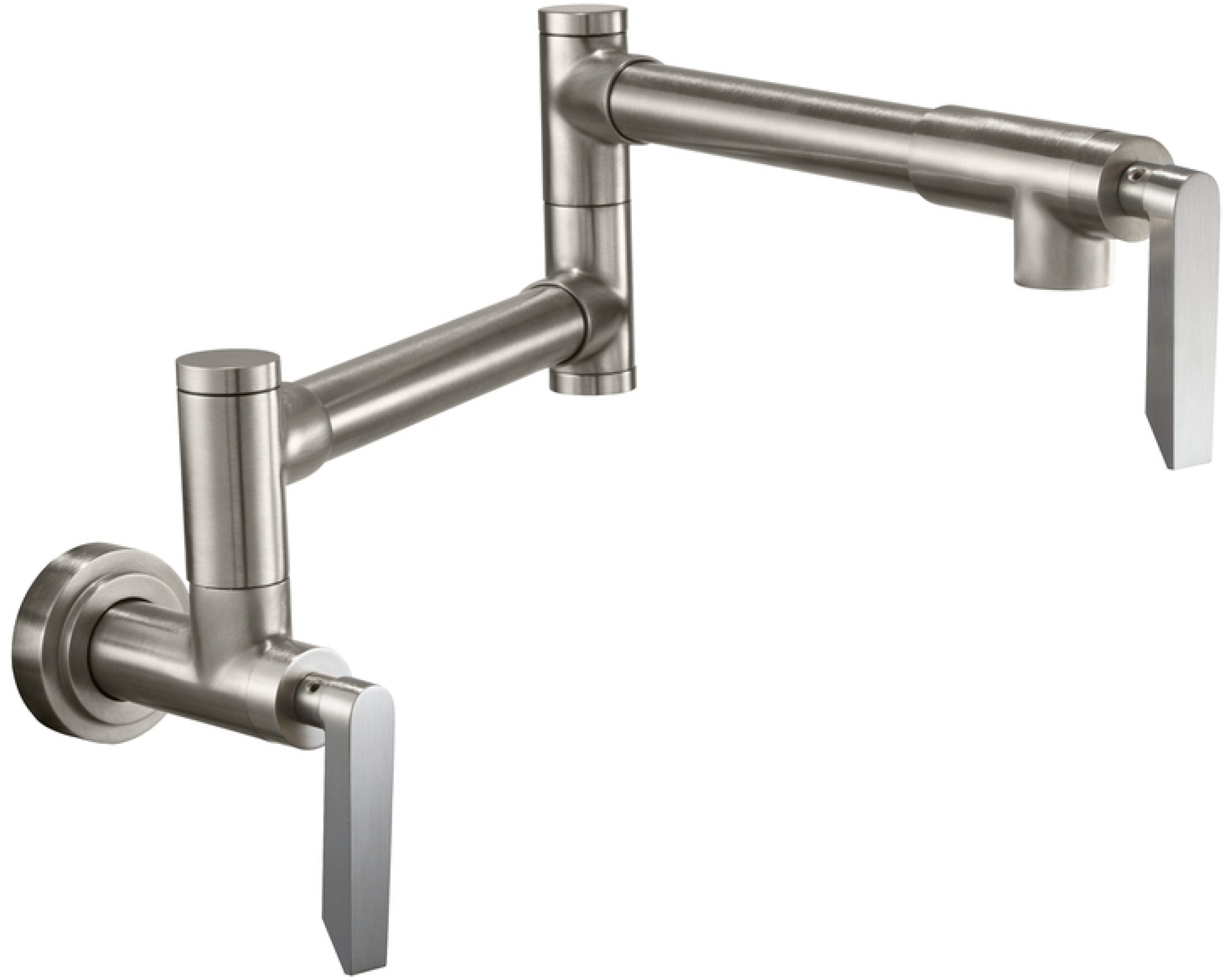 Pot Filler - Dual Handle Wall Mount - Contemporary - K51-201-XX