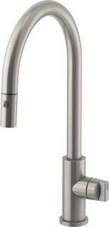 COTO Pull-Down Kitchen Faucet with Button Sprayer - High Spout — image 1