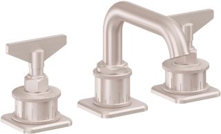 Steampunk Bay Widespread Low Spout - Blade Handle — image 1