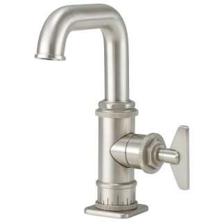 Steampunk Bay Single Hole Low Spout Lavatory Faucet - Blade Handle — image 1