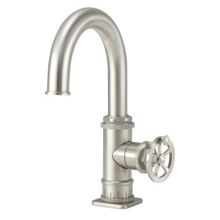 Steampunk Bay Single Hole High Spout Lavatory/Prep/Bar Faucet - Wheel Handle — image 1