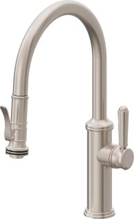 Davoli Pull-Down Kitchen Faucet with Squeeze Handle Sprayer - Low Spout — image 1