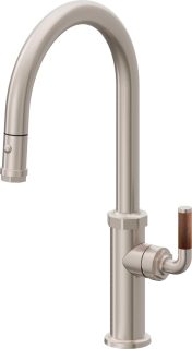 Descanso Pull-Down Kitchen Faucet with Button Sprayer  - High Arc Spout — image 1