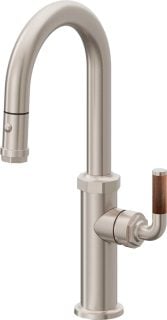 Pull-Down Kitchen Faucet with Squeeze Sprayer - High Arc