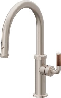Descanso Pull-Down Kitchen Faucet with Button Sprayer  - Low Arc Spout — image 1