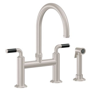 Descanso Bridge Kitchen Faucet with Sidespray - Arc Spout — image 1