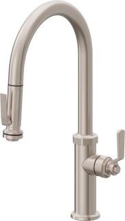 Descanso Works Pull-Down Kitchen Faucet with Squeeze Handle Sprayer - High Spout — image 1