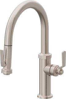 Descanso Works Pull-Down Kitchen Faucet - Low Arc Spout with Ball Lever Handle — image 1