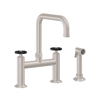 Descanso Works Bridge Kitchen Faucet with Sidespray - Quad Spout — image 1