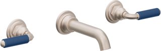Del Mar Two Handle Lavatory Wall Faucet Trim Only — image 1