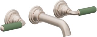 Del Mar Two Handle Lavatory Wall Faucet Trim Only — image 1
