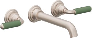 Del Mar Two Handle Lavatory Wall Faucet Trim Only — image 1