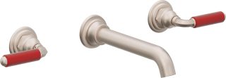 Del Mar Two Handle Lavatory Wall Faucet Trim Only — image 1