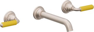 Del Mar Two Handle Lavatory Wall Faucet Trim Only — image 1