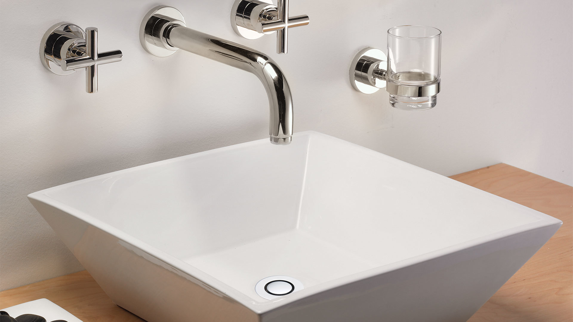 Zerodis Pop Up Drain Stopper – Stainless Steel Vessel Sink Drain, No Overflow, Anti-Clog For Bathroom Vanity, British Style, Electroplated